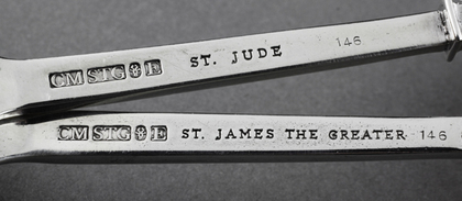 Silver Apostle Spoons - St James the Greater, St Jude
